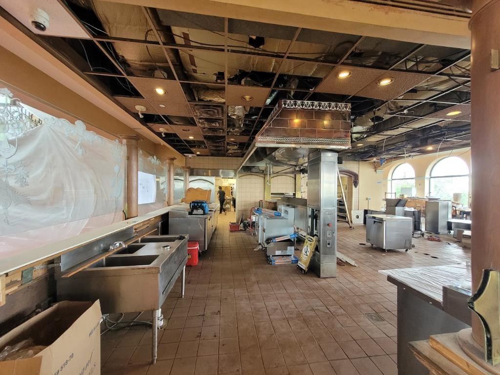 Commercial kitchen under renovation