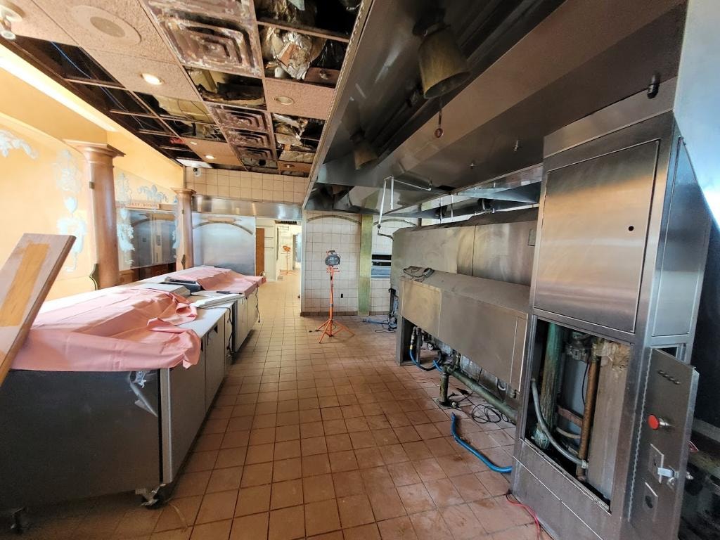 The Highlawn — kitchen prep area