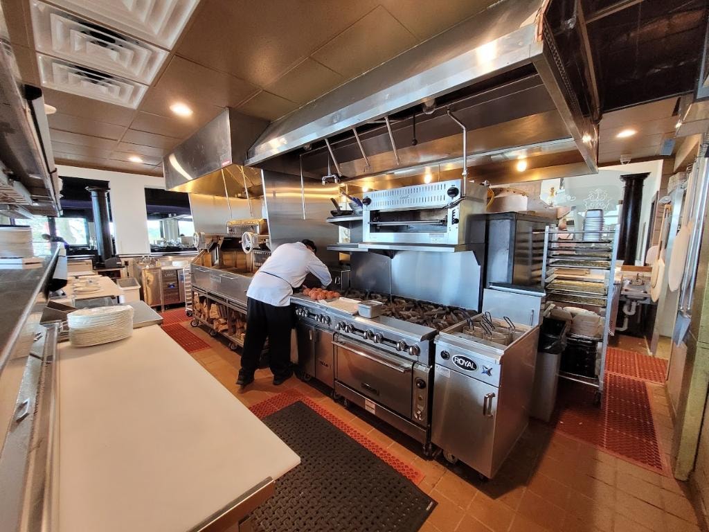 The Highlawn — kitchen in service