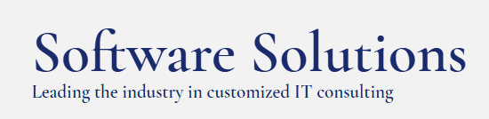 Software Solutions